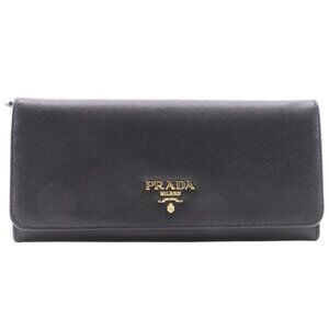 PRADA Purse 1M1132 NERO black Safiano Women